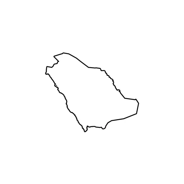 Land Shape illustration av Saudiarabien — Stock vektor
