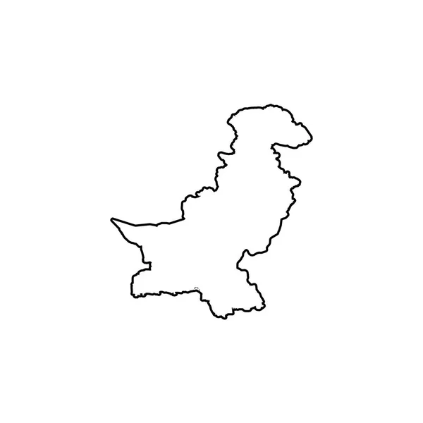Länderspezifische Darstellung von Pakistan — Stockvektor