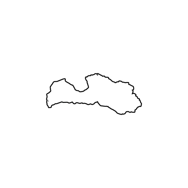 Land Shape illustration av Lettland — Stock vektor