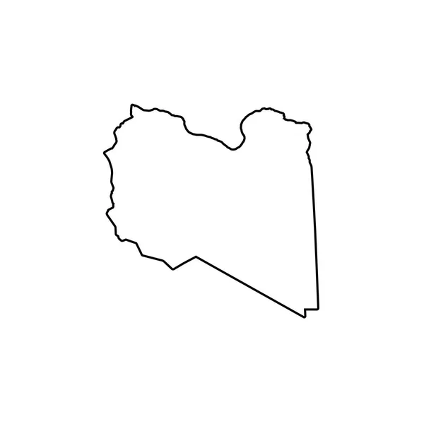 リビアの国形イラスト — ストックベクタ