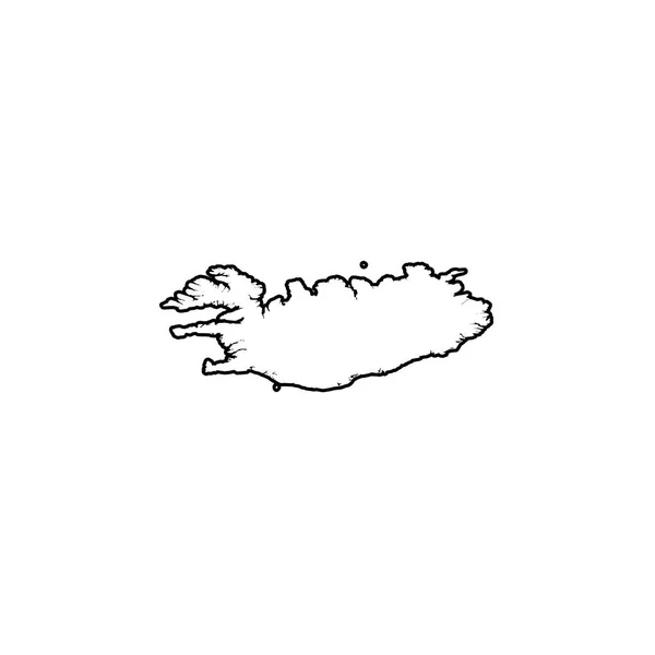 Forma del paese Illustrazione della Groenlandia — Vettoriale Stock