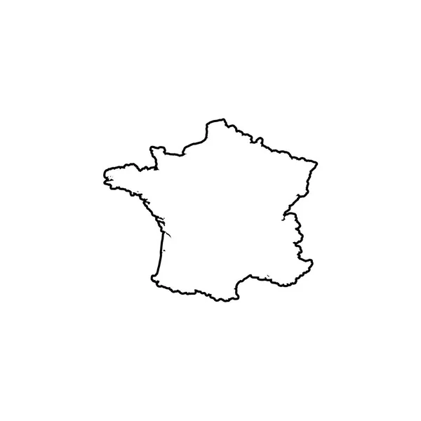 Forma del país Ilustración de Francia — Archivo Imágenes Vectoriales
