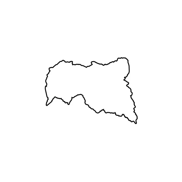 Land Shape illustration av Centralafrikanska republiken — Stock vektor