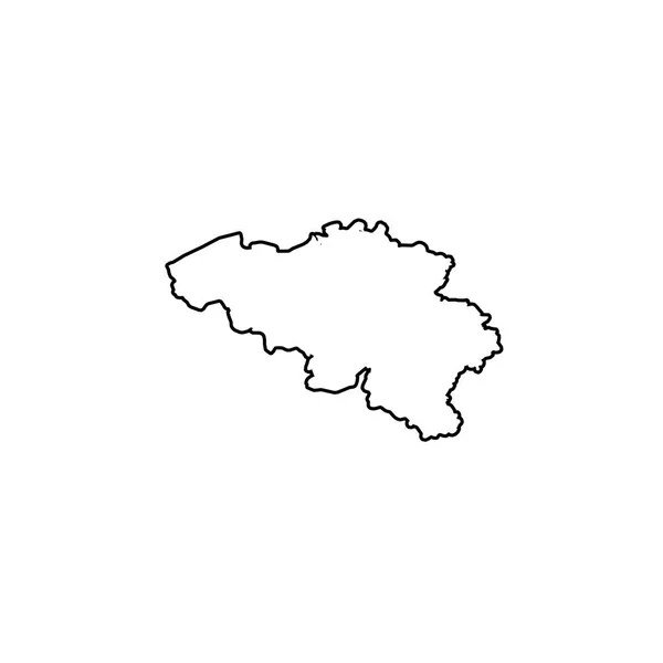 Країна форма ілюстрація Бельгії — стоковий вектор