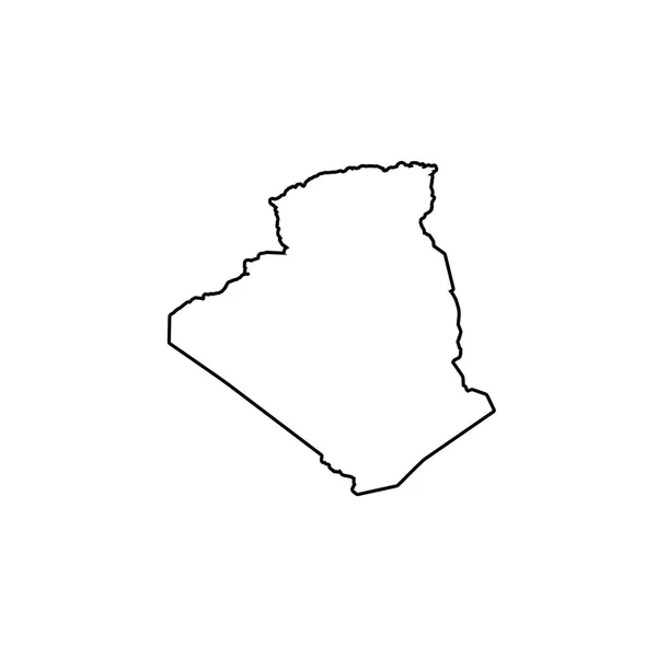 Land Shape illustration av Algeriet — Stock vektor