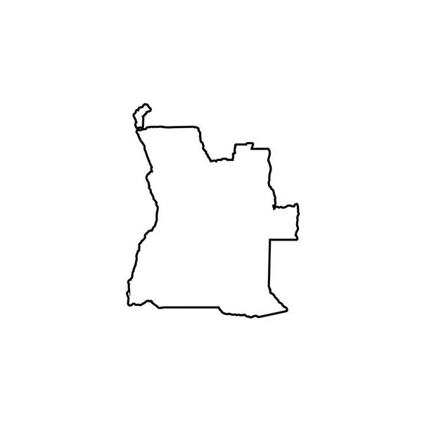 Illustration de forme de pays de l'Angola — Image vectorielle