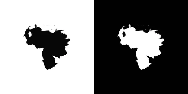 Kraj kształt ilustracja Wenezuela — Wektor stockowy