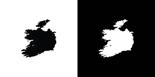 Forma del paese Illustrazione dell'Irlanda — Vettoriale Stock