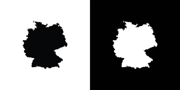 Land Shape illustration av Tyskland — Stock vektor