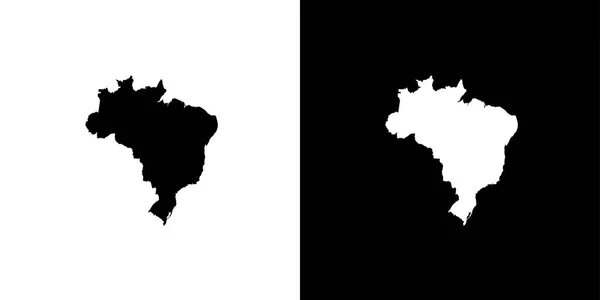 Country Shape Illustration of Brazil — Stock Vector