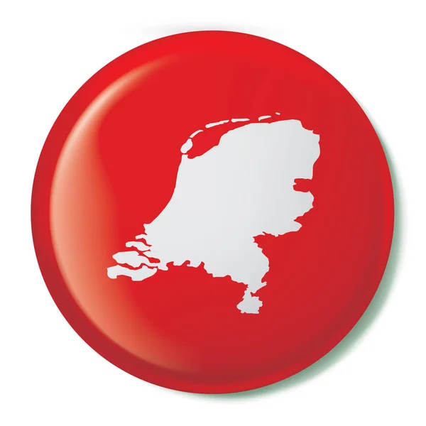 Kraj kształt ilustracja Holandii — Wektor stockowy