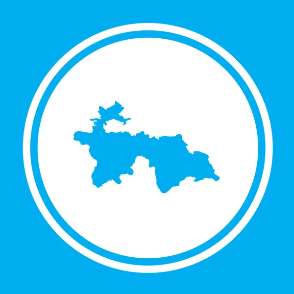 Land Shape illustration av Tadzjikistan — Stock vektor