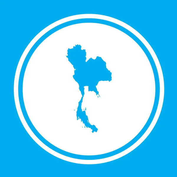 País forma ilustração da Tailândia —  Vetores de Stock