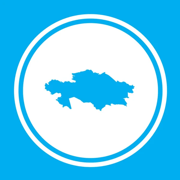 Kraj kształt ilustracja Kazachstanu — Wektor stockowy