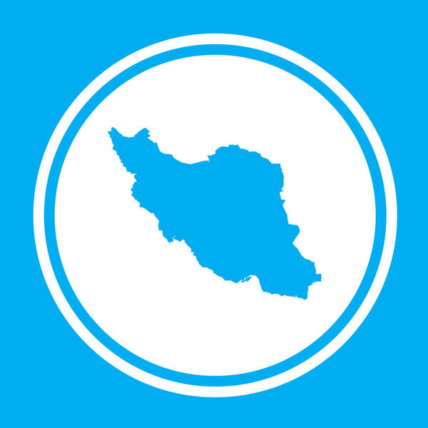 Country Shape Illustration of Iran