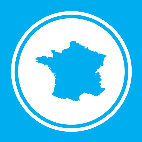 Land vorm illustratie van Frankrijk — Stockvector