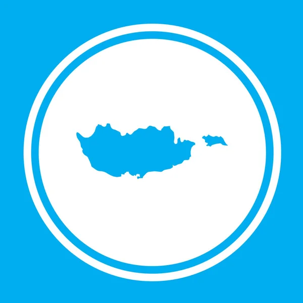 キプロスの国の形のイラスト — ストックベクタ