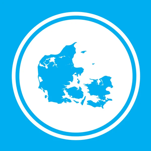 덴마크의 국가 모양 그림 — 스톡 벡터