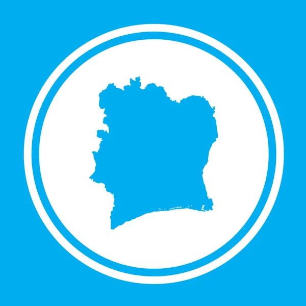 Σχήμα χώρας απεικόνιση της γαλάζιας Διβόης — Διανυσματικό Αρχείο