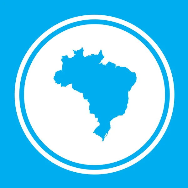 Σχήμα χώρας απεικόνιση της Βραζιλίας — Διανυσματικό Αρχείο