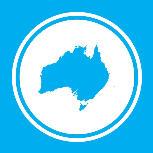 Land Shape illustration av Australien — Stock vektor