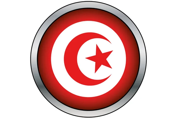 Bouton rond en or 3D avec le drapeau de Zambie — Image vectorielle