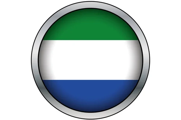 3D gouden ronde knop met de vlag van Zambia — Stockvector