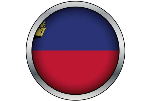 Золотая круглая кнопка 3D с флагом Замбии — стоковый вектор