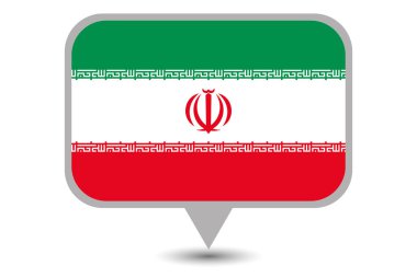 İran Resimli Ülke Bayrağı