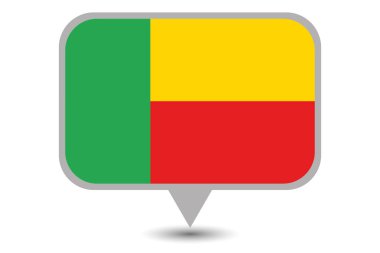 Benin 'in Resimli Ülke Bayrağı