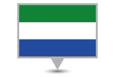 Sierra Leone 'nin Resimli Ülke Bayrağı