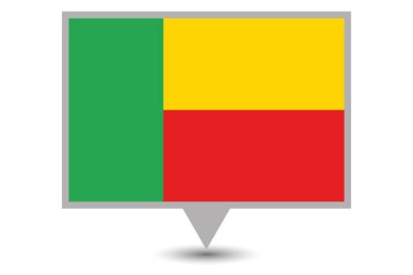 Benin 'in Resimli Ülke Bayrağı