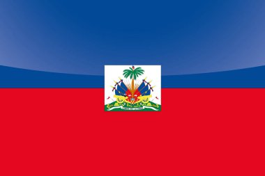 Haiti Resimli Parlak Ülke Bayrağı