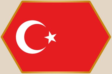 Türkiye Bayrağı ile Uzatılmış Altıgen