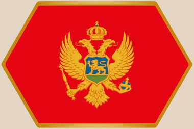 Karadağ Bayrağı ile Uzatılmış Altıgen