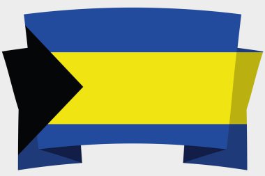 Bahamalar Ülke Bayrağı ile 3d Banner