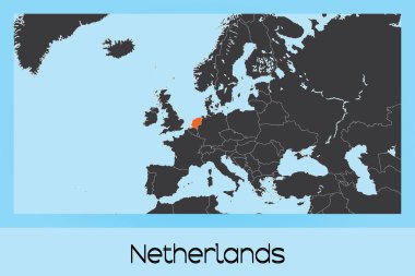 Hollanda 'nın Resimli Ülke Şekli