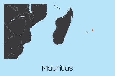 Mauritius 'un Resimli Ülke Şekli