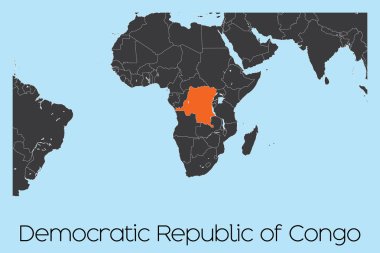 Demokratik Kongo Cumhuriyeti Resimli Ülke Şekli
