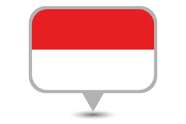 인도네시아의 일러스트 국가 플래그 — 스톡 벡터