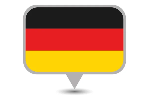 Illustrated Country Flag of  Germany — Stock Vector