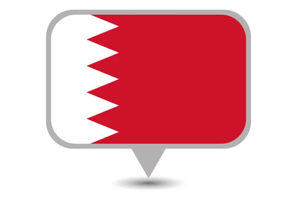 Geïllustreerde vlag van Bahrein — Stockvector