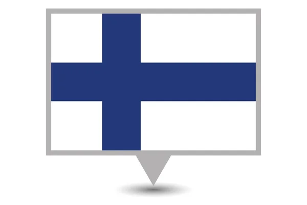 Geïllustreerde vlag van Finland — Stockvector