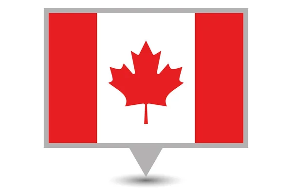 Geïllustreerde vlag van Canada — Stockvector