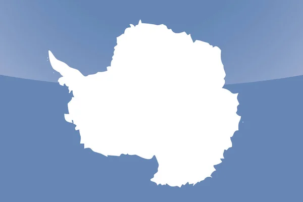 Bandeira de país lustrosa ilustrada de Antartica — Vetor de Stock