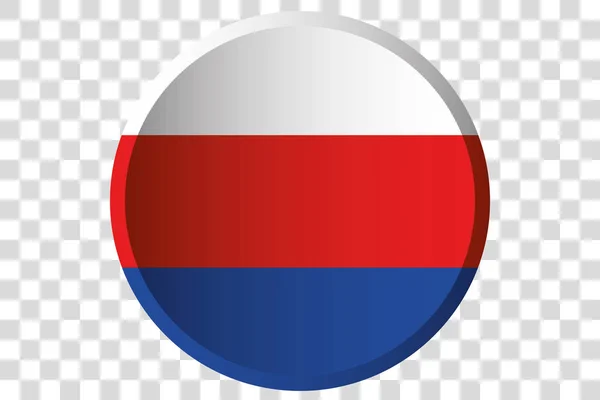 세르비아의 국기의 3D 버튼 — 스톡 벡터