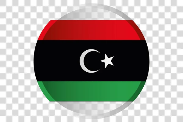 3D Button of the Flag of  Libya — Stock Vector