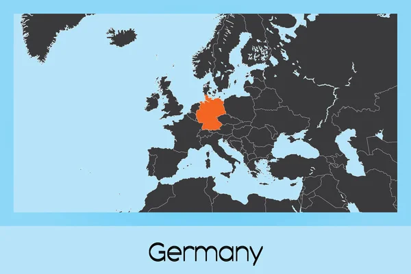 Geïllustreerd Land Vorm van Duitsland — Stockvector