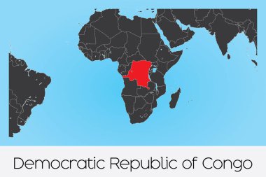 Demokratik Kongo Cumhuriyeti Resimli Ülke Şekli