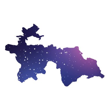Tacikistan Ülke Şekli İllüstrasyon